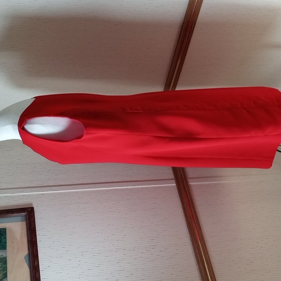 Calvin Klein Red Midi Dress, Professional, Office, Party, Special Occasions, Hol - Picture 5 of 9